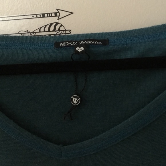 NWOT Wildfox Intimates Rosé Long Sleeve - Picture 4 of 5